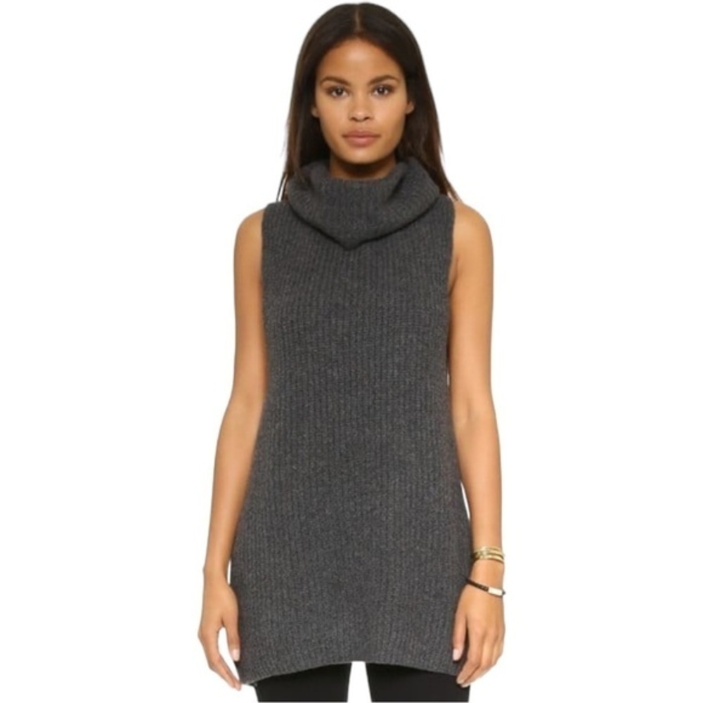 Free People Need It Now Vest in color Charcoal size XS